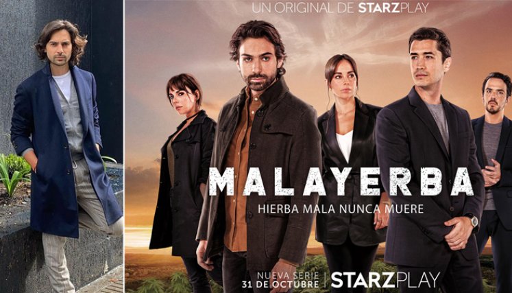 El actor es hijo del torero Pepe Cáceres, quien falleció cuando Sebastián tenía dos años. ‘Malayerba’ es un drama de suspenso, coproducido por Pantaya, Sony Pictures Television y Dynamo. / Foto: Instagram y Colprensa.