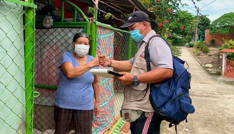 La encuesta del Sisbén IV avanza en las comunas 7 y 8./Foto cortesía