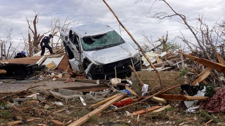 los científicos notan un cambio geográfico hacia el este en comparación con el área de Estados Unidos apodada como Tornado Alley./AFP