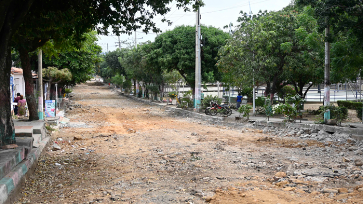 Las obras iniciaron hace ocho días en el barrio. 