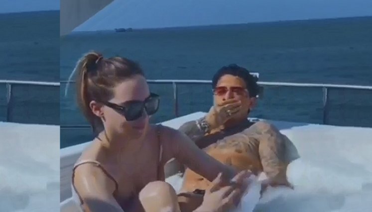 Belinda y Christian Nodal de vacaciones en Cartagena