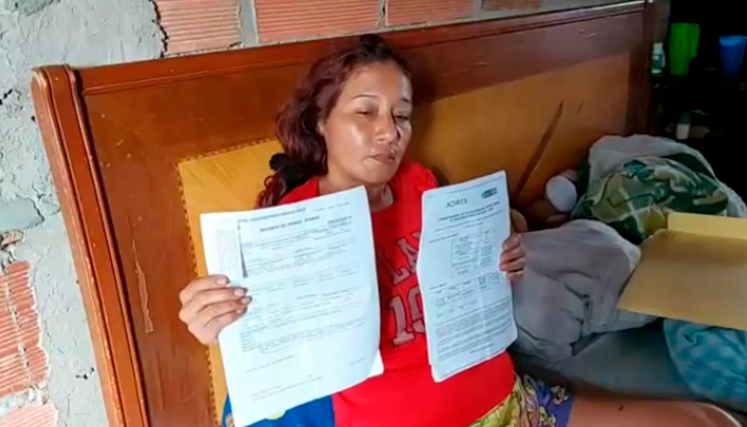 Hace cinco años la mujer padecía este calvario en el sistema de salud. 