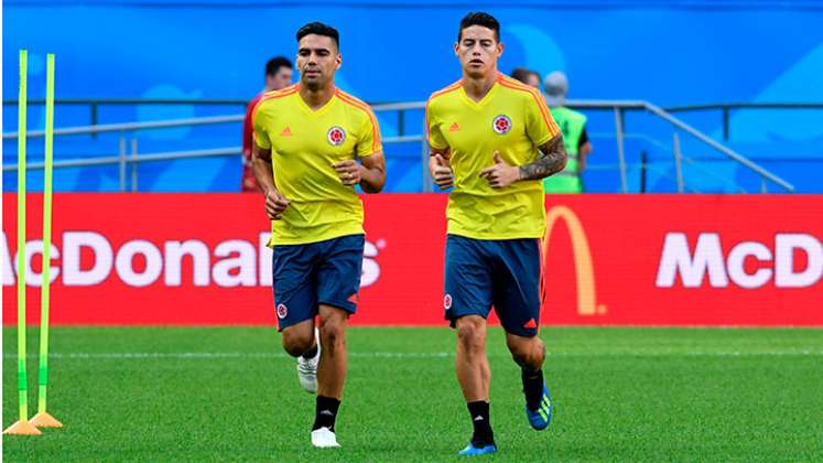 Radamel Falcao García  y James Rodríguez 