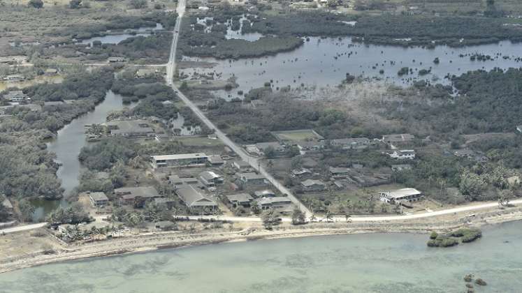 Tonga tras erupción del volcán 