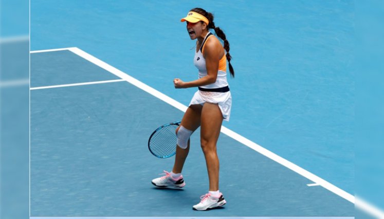 Camila Osorio se despide del Abierto de Australia 2022./Foto: AFP