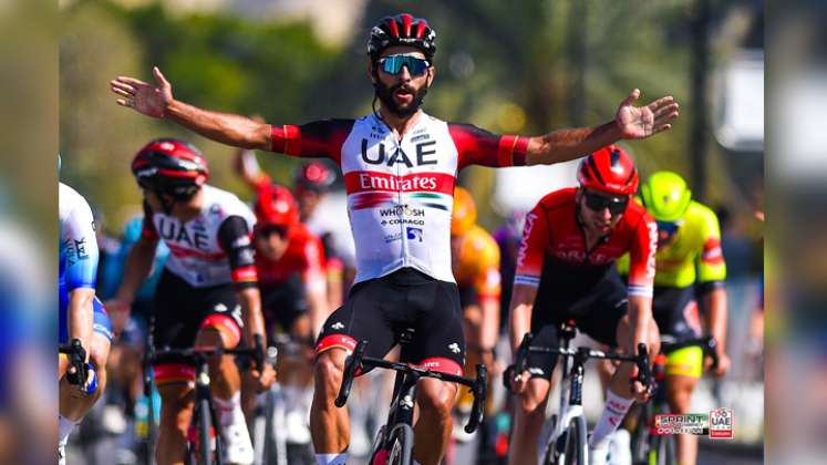 Fernando Gaviria ganó la sexta y última etapa del Tour de Omán