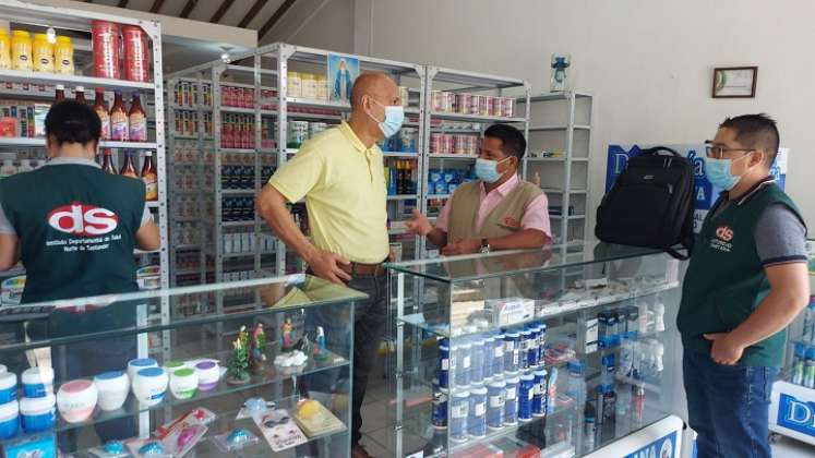 Funcionarios del Instituto Departamental de Salud, IDS, adelantan labores de inspección y vigilancia en las farmacias evitar la venta de medicamentos antidepresivos utilizados por los jóvenes para doparse.