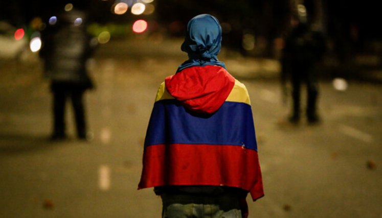 Primera Línea en Bogotá.