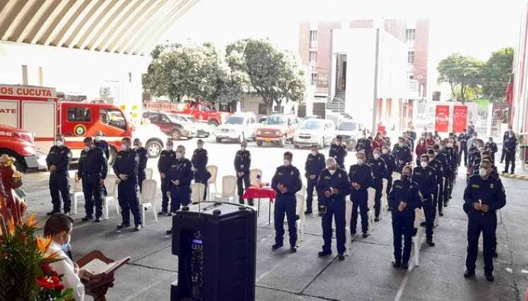 Bomberos de Cúcuta celebran con caravana su aniversario 62./Foto: cortesía