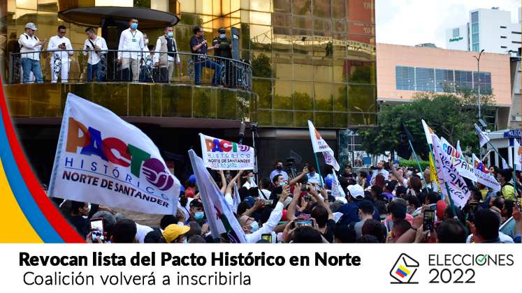 Revocan lista del Pacto Histórico en Norte