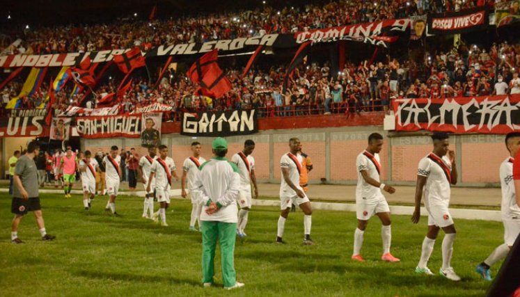 Cúcuta Deportivo en partido amistoso ante Real Frontera. 