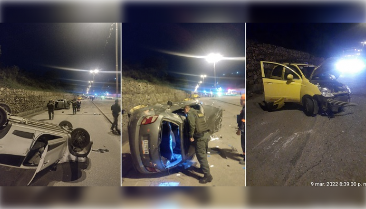 Accidente de tránsito.