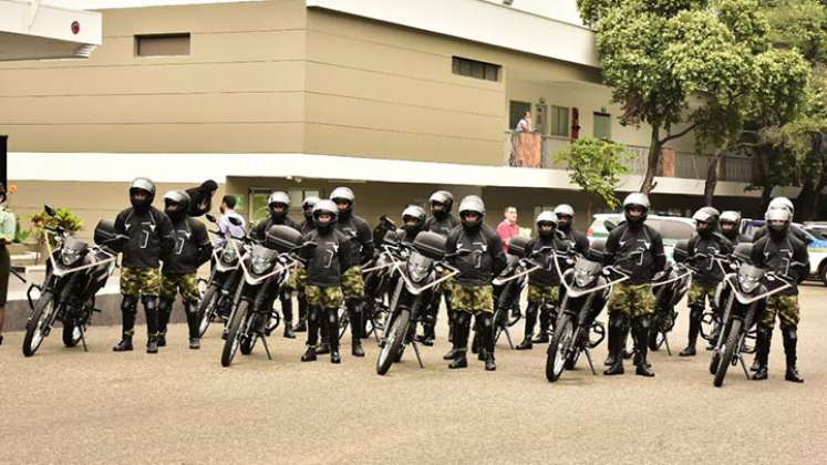 Nuevas motocicletas para la Fuerza Pública en Cúcuta