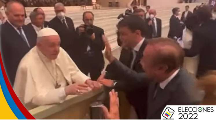 Rodolfo Hernández se reunió con el papa Francisco./Foto: Colprensa