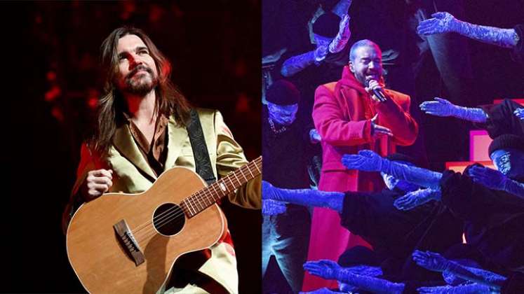 Juanes y J balvin en los Grammy 