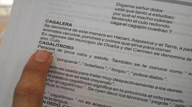 En los municipios de la provincia se habla el Ocañol. médico siquiatra escribe diccionario con voces y modismos de esta zona del país.