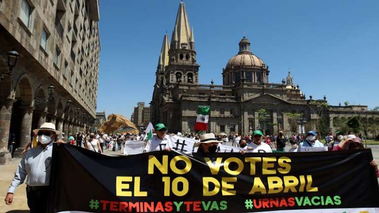 Protesta en México. / Foto: AFP 