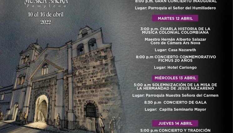Lanzan Plan de Semana Santa en Cúcuta y Pamplona Programación en Pamplona. / Foto: Cortesía / La Opinión
