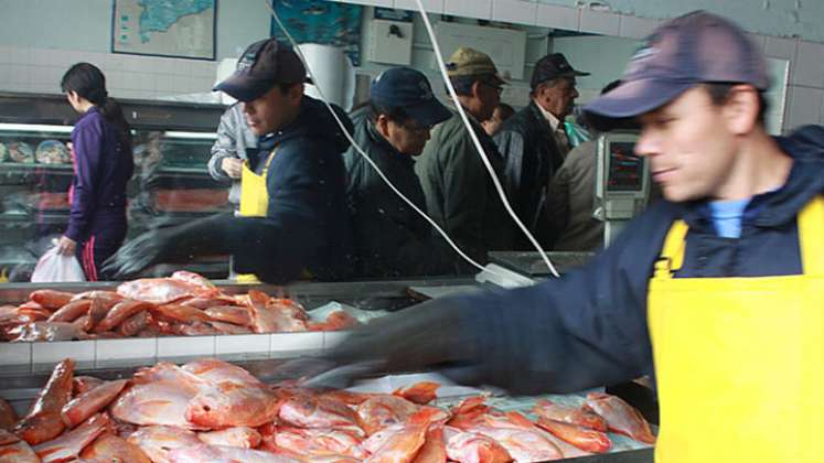 Venta de pescado.