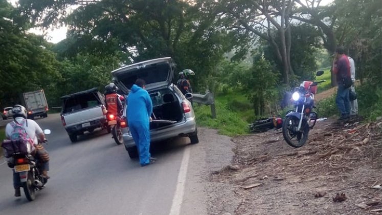 Una funeraria lo trasladó a la Policía de Tránsito y Transportes de Cúcuta.