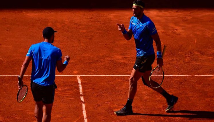 Juan Sebastián Cabal y Robert Farah en Masters de Roma.