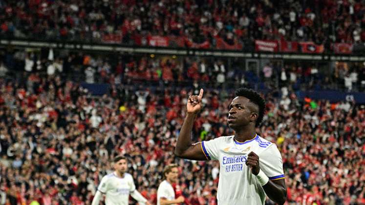 Vinicius Jr marcó en la final de la Champions League.