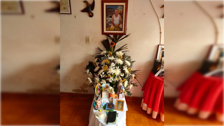 El gremio de conductores envió un arreglo floral a la vivienda de Hermides Blanco.