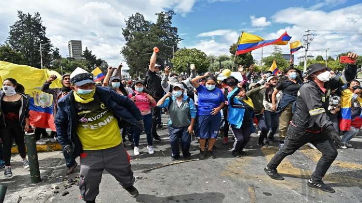 Protestas sangrientas en Ecuador 