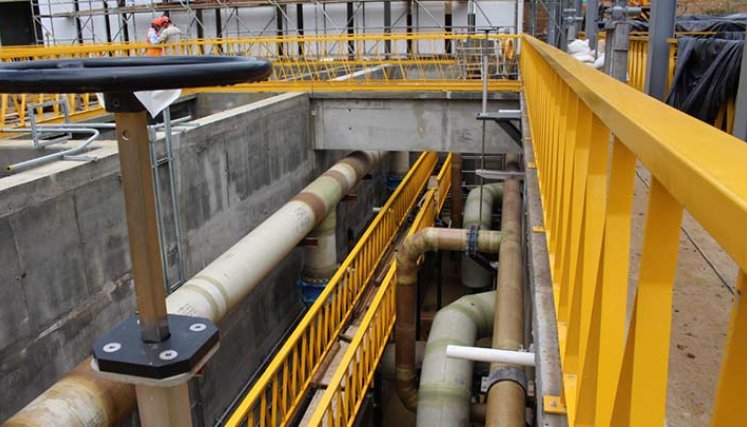 Planta de captación de agua en San Cayetano/Foto Cortesía