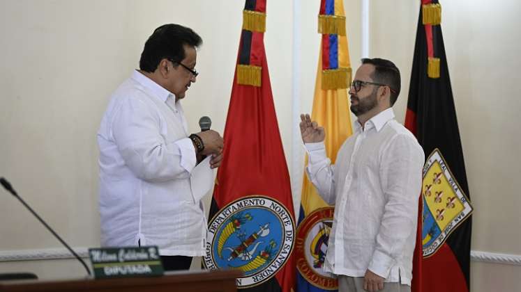 Marce Pérez asumió como nuevo diputado de Norte de Santander./Foto Cortesía para La Opinión