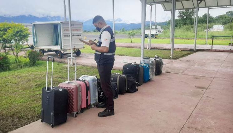 Maletas del aeropuerto en San Antonio