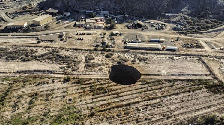 Extraño hueco en Chile. / Foto: AFP