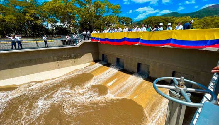 Desarenador del acueducto metropolitano en San Cayetano./Foto Pablo Castillo