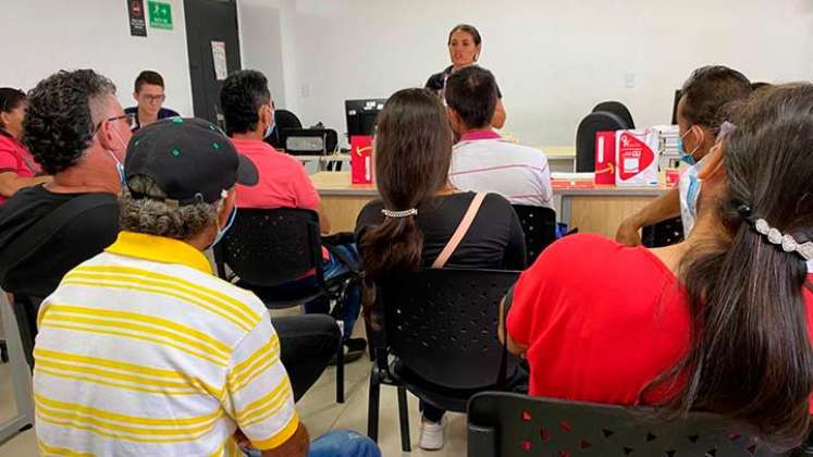 Campesinos fueron capacitados para que empleen la bancarización./Foto cortesía