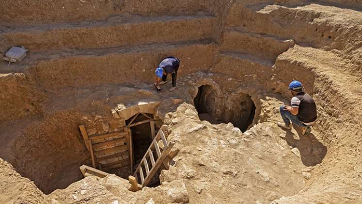 Hallada mansión de lujo de 1.200 años en el desierto./Foto: AFP