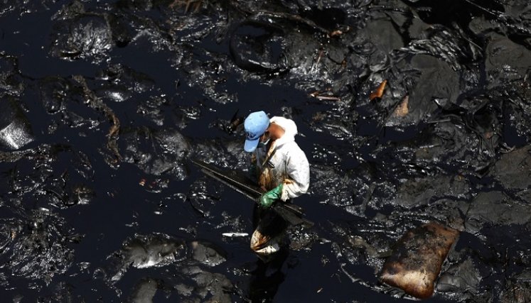 Son 19 playas contaminadas en Perú tras derrame de crudo de española Repsol./Foto: Xinhua