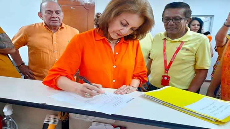 Sandra Ortega, candidata a la rectoría de la UFPS/Foto Orlando Carvajal/La Opinión