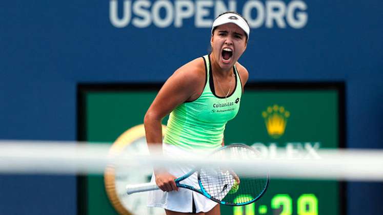 Camila Osorio en el US Open 2022. 