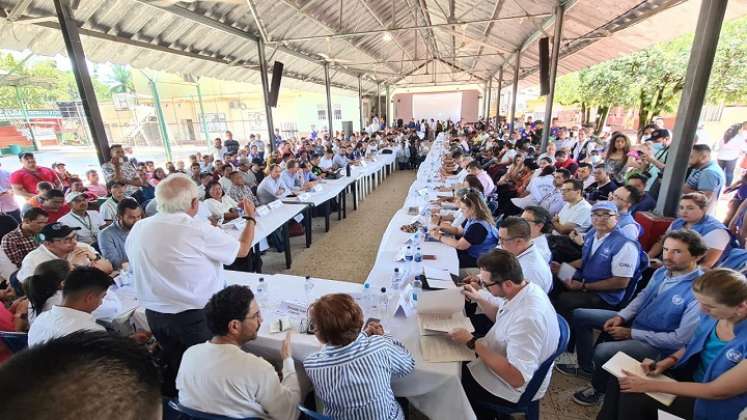 Audiencia pública en Tibú para analizar la situación de la región del Catatumbo./Foto cortesía 