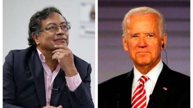 Gustavo Petro y Joe Biden