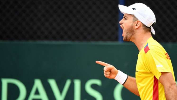 El antioqueño Nicolás Mejía le dio el primer punto a Colombia en la Copa Davis a Colombia en el duelo contra Turquía.