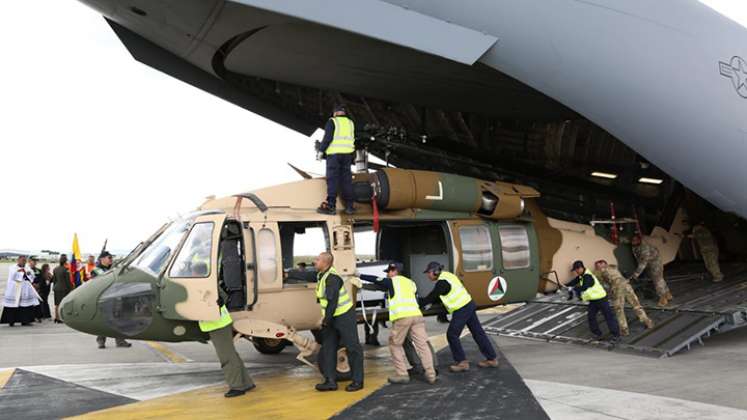 EE. UU. donó 12 helicópteros para combatir la deforestación en Colombia./Foto: Colprensa