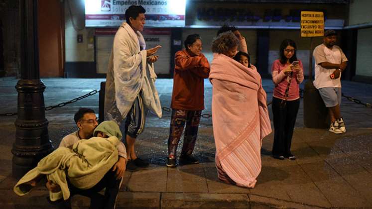 México registró fuerte réplica de magnitud 6,9, tras sismo del lunes./Foto: AFP