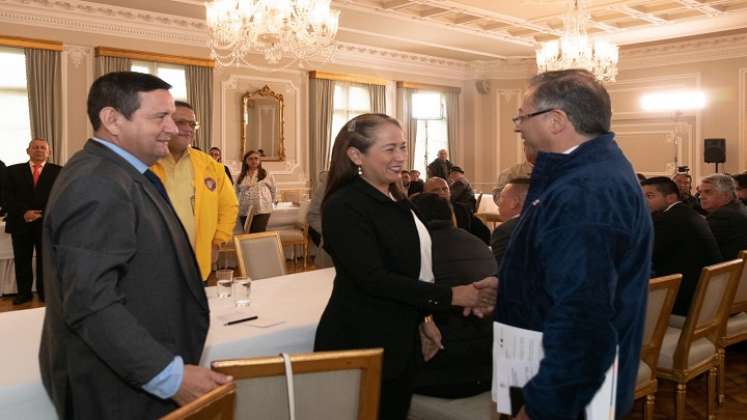 El encuentro se desarrolló en la Casa de Nariño y duró más de una hora. / Foto: Cortesía / La Opinión 