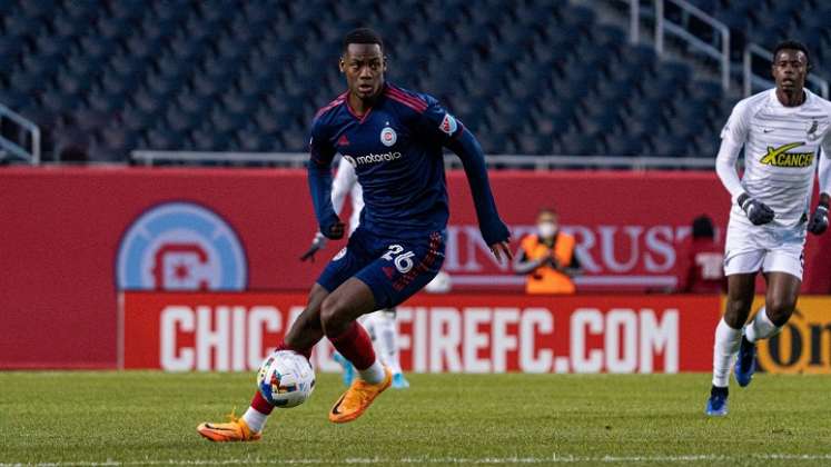 Jhon Jader Durán delantero colombiano, que juega con el Chicago Fire de la MLS.