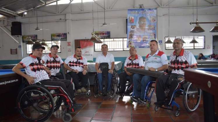 Esta es la selección Norte de Billar adaptado que se destacó en preparatorio a los Juegos Paranacionales.