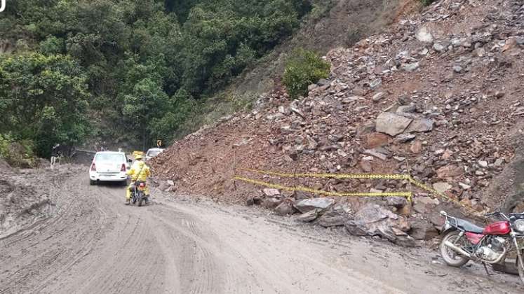 Hay derrumbes en la vía Ocaña-Cúcuta a causa de la ola invernal 