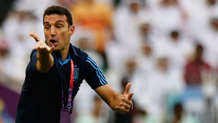 Lionel Scaloni, técnico de Argentina. 