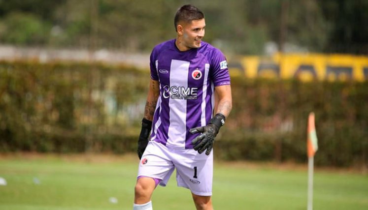 Sergio Avellaneda Duarte, arquero del Cúcuta Deportivo Sub-20. 