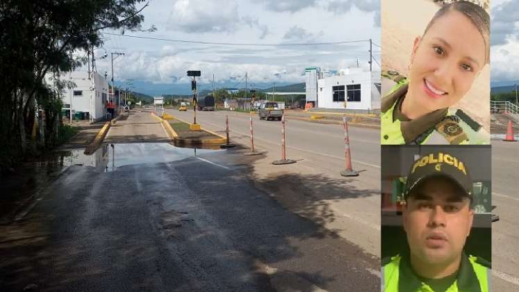 En este sector fueron atropellados el comandante de la Policía de Tránsito de Cúcuta, una patrullera y dos mujeres. 